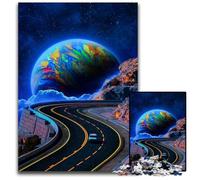 Puzzles en Bois Dreamscape pour Adultes, 1 000 pièces, Jeu de réflexion pour Adolescents, pour Les fêtes, 50x75cm