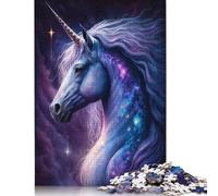 Puzzles en Bois Galaxy Unicorn 1000 pièces pour Adultes, Jeu de Puzzle Difficile pour Adultes (75 x 50 cm)