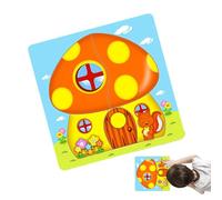 Puzzles en Bois,Jeu Éducatif Multi-Étages sur Les Animaux | Jeux de Motricité Fine Ferme | Cadeau Enfant Fille Garçon Maison Voyage École Maternelle Anniversaire Noël Fêtes