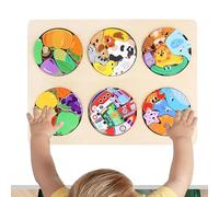 Puzzles en Bois - Jeux de Blocs de Construction de Transport, Planches de Casse-tête éducatives colorées, Jouet de développement de l', activité d'apprentissage cognitif | Idéal pour Les garçons