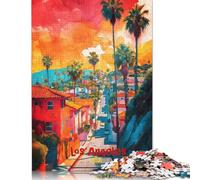 Puzzles en Bois Los Angeles ArtPoster 1000 pièces pour Adultes, Exercices cérébraux, Jeu de défi, Divertissement, Cadeaux, activité familiale (38 x 26 cm)