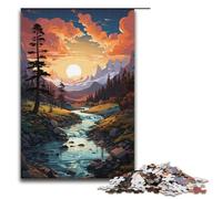 Puzzles en Bois pour Adultes 1 000 pièces Magnifiques paysages fantastiques Difficiles et stimulants 1 000 pièces (38 x 26 cm)