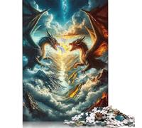 Puzzles en Bois pour Adultes 1000 pièces Duel of The Fates, Jouets Anti-Stress pour Adultes (75 x 50 cm)