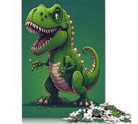 Puzzles en Bois pour Adultes, 1000 pièces, Motif Dinosaures Mignons (75 x 50 cm)