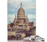 Puzzles en Bois pour Adultes, 500 pièces, Basilique du Sacré-Cœur, Paris, 52 x 38 cm (500 pièces)