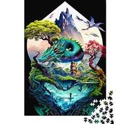Puzzles en Bois pour Adultes, 500 pièces, Paysage Fantastique, 12 Puzzles pour Enfants, 500 pièces (52 x 38 cm).