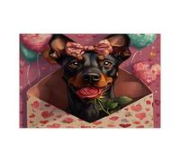 Puzzles en bois pour adultes de 1 000 pièces, lettres d'amour en bois, motif amoureux pour divertissement à la maison