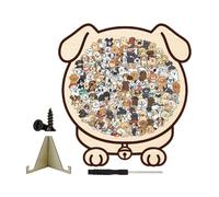 Puzzles En Bois Pour Adultes De Plateau Silhouette Chat Et Chien 135 Pièces
