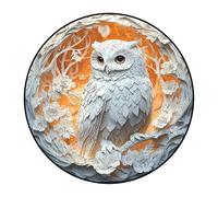 Puzzles en Bois pour Adultes, Hibou/Oiseau /, Forme Animale Unique, Jeu Familial Amusant et en Bois pour Adultes