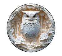 Puzzles en Bois pour Adultes, Hibou/Oiseau /, Forme Animale Unique, Jeu Familial Amusant et en Bois pour Adultes