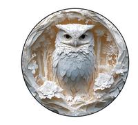 Puzzles en Bois pour Adultes, Hibou/Oiseau /, Forme Animale Unique, Jeu Familial Amusant et en Bois pour Adultes