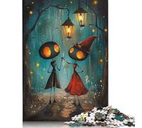 Puzzles en Bois pour Adultes, Jeu éducatif Anti-Stress, Motif Lanterne allumée, Rencontre avec Une Fourmi enchantée (75 x 50 cm)
