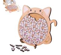 Puzzles en Bois pour Adultes | Jouets Éducatifs Drôles Chats et Chiens - Puzzle Irrégulier Chat Et Chien Jeux De Fête | Pour Garçons Filles Adultes Fête Scolaire Prix Anniversaire Noël Vacances Soirée