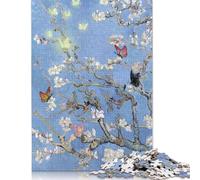 Puzzles en Bois pour Adultes, Motif Papillon en Fleur d'amandier, pour Adultes et Adolescents à partir de 12 Ans, 500 pièces (52 x 38 cm)