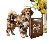 Puzzles en Bois pour Adultes - Puzzle en Forme De Chien, Puzzle Animal Coloré, Jeu De Casse-tête, Activité De Fête, Réunion De Famille pour Profiter De La Résolution De Problèmes, Divertissement