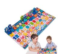 Puzzles En Bois Pour - Lettres Et Chiffres En Bois, Correspondances De Couleurs, Chiffres Amusants, Ensemble De Jeu Éducatif Avec Panneau Perforé Assorti, Jouet De Développement Cognitif,