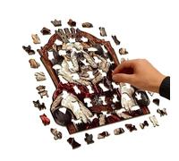 Puzzles en bois pour l'éveil, jouets décoratifs de relaxation pour chien, jouet de puzzle de Jigsaw rainbow défi, pour hommes, fête d'anniversaire, bureau, salon, chambre à coucher, salle de jeu