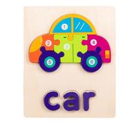 Puzzles en bois pour,Puzzles en bois pour tout-petits - Blocs Casse-tête Jouet | Ensemble de Puzzle éducatif préscolaire pour, apprentissage des mots, jouets pour de 3 ans et plus