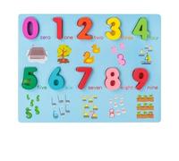 Puzzles en Bois pour Tout-Petits: Jeux d’Association des Lettres et des Chiffres, Jouets d’Apprentissage Montessori pour l’éducation précoce