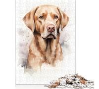 Puzzles en Bois représentant Un Portrait de Labrador, 1 000 pièces, pour Adultes, Exercices cérébraux, Jeu de Divertissement, Cadeaux, activités familiales, 1 000 pièces (38 x 26 cm)