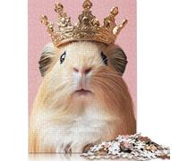 Puzzles en Bois Roi Cochon d'Inde 500 pièces pour Adultes, Casse-têtes pour Enfants (500 pièces, 52 x 38 cm)