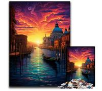 Puzzles en Bois Venise Italie 1000 pièces Parfaits pour Les Adolescents pour créer des Liens familiaux des Casse-têtes et des décorations d'intérieur DIY 1000 pièces (75x50cm)