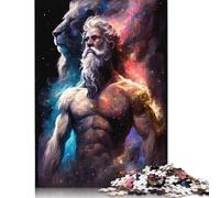 Puzzles en Bois Zeus et Le Lion pour Adultes, 1 000 pièces, éducatifs, Anti-Stress, Cadeaux de Noël, 1 000 pièces (75 x 50 cm)