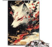 Puzzles en Carton de 1 000 pièces pour Adultes, Dieu des Renards, Taille 26x38cm Un Casse-tête Stimulant - Un Jouet Relaxant pour Les Adolescents