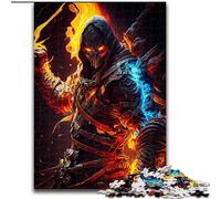 Puzzles en Carton de 1000 pièces pour Adultes, Démon du Feu, Taille 26x38cm, Cadeau Stimulant pour Les Adolescents. Activité éducative.
