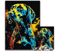 Puzzles en Carton pour Adultes représentant Un Chien d'arrêt Allemand à Poil Court, 1 000 pièces, Parfaits pour Les réunions de Famille, Les Anniversaires et Les Vacances 26x38cm/10,23x14,96 Pouces.