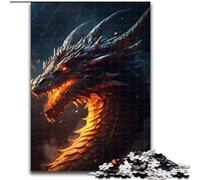 Puzzles en Carton Vieux Dragon de Feu, Taille 26x38cm, Jeu de réflexion, Jeu Familial interactif, adapté aux 14 Ans et Plus