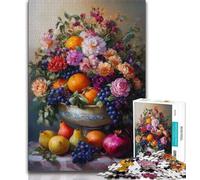 Puzzles en céramique Nature Morte pour Adultes et Adolescents, Aidez Le Cerveau à exercer des Jouets addictifs pour cultiver la Patience et l'interaction Parent-Enfant 38x26cm