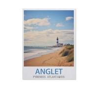 Puzzles en Papier 1000 Pièces，Anglet Pyrénées-Atlantiques，Adultes Puzzles Enfant Adulte Café Bar Décor Jeux（50x70cm）-GP83