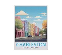 Puzzles en Papier 1000 Pièces，Charleston, Caroline du Sud，Adultes Puzzles Enfant Adulte Café Bar Décor Jeux（38x26cm）-AX82