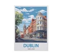 Puzzles en Papier 1000 Pièces，Dublin, Irlande，Jouets Intellectuels De Puzzle Difficiles, Jouets De Bricolage Cadeaux pour Enfants（38x26cm）-CM92