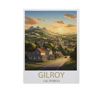 Puzzles en Papier 1000 Pièces，Gilroy, Californie，Adultes Puzzles Enfant Adulte Café Bar Décor Jeux（50x70cm）-DL82