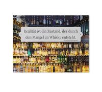 Puzzles en Papier 1000 Pièces，La réalité est Un état causé par Le Manque de Whisky，Adultes Puzzles Enfant Adulte Café Bar Décor Jeux（50x70cm）-AC47