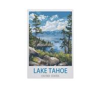 Puzzles en Papier 1000 Pièces，Lake Tahoe, États-Unis，Adultes Puzzles Enfant Adulte Café Bar Décor Jeux（38x26cm）-GC63