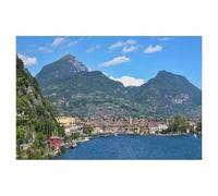 Puzzles en Papier 1000 Pièces，Vue sur Riva Del Garda，Adultes Puzzles Enfant Adulte Café Bar Décor Jeux（38x26cm）-AL5