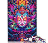 Puzzles en Papier colorés Bouddha 1000 pièces pour Adultes, Cadeaux de Noël, Jeu éducatif, Jouet de défi 1000 pièces (75 x 50 cm)