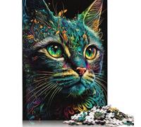 Puzzles en Papier Galaxy Colour Shiba Inu 1000 pièces pour Adultes, Jeu éducatif, défi, Cadeaux de Noël, 1000 pièces (38 x 26 cm)