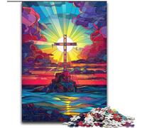 Puzzles en vitrail pour Adultes et Adolescents, Jeu Stimulant, idéal comme Cadeau pour Toute la Famille (26x38cm)