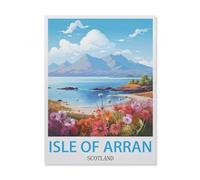 Puzzles Enfants Adultes 1000 Pièces，Île d'Arran Écosse，Artisanat Cadeau Famille Puzzle Classique 3D Puzzle Jouet en Papier Cadeau Unique Décoration Intérieure（50x70cm）-IG2