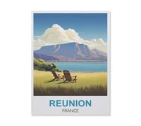 Puzzles Enfants Adultes 1000 Pièces，La Réunion France，Artisanat Cadeau Famille Puzzle Classique 3D Puzzle Jouet en Papier Cadeau Unique Décoration Intérieure（50x70cm）-GL49