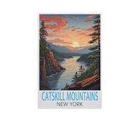 Puzzles Enfants Adultes 1000 Pièces,Montagnes Catskill New York,Artisanat Cadeau Famille Puzzle Classique 3D Puzzle Jouet en Papier Cadeau Unique Décoration Intérieure(38x26cm)-FQ29
