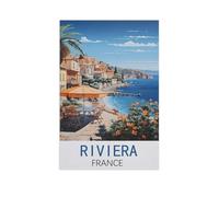 Puzzles Enfants Adultes 1000 Pièces，Riviera, France，Artisanat Cadeau Famille Puzzle Classique 3D Puzzle Jouet en Bois Cadeau Unique Décoration Intérieure（75x50cm）-AN13