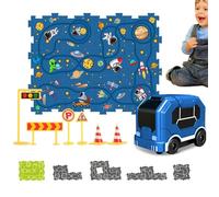 Puzzles et combo de pistes, ensemble de jeu de pistes de puzzle, Jouets de puzzle éducatifs, Puzzle casse-tête pour garçons et filles de 3 à 6 ans, maison, maternelle