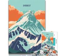 Puzzles Everest Majesty 1000 pièces pour Adultes, Jeux éducatifs, décoration d'intérieur, Cadeaux pour Toute la Famille, 75x50cm