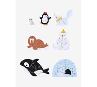 Puzzles évolutifs 3D Banquise en bois FSC® blanc TU