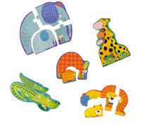 Puzzles évolutifs animaux Les Toupitis (20 pièces)